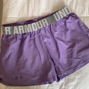 purple under armour shorts